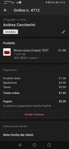 APP di gestione Woocommerce
